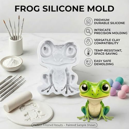 Frog Polymer Clay Molds Frog Silicone Mold - Image 3