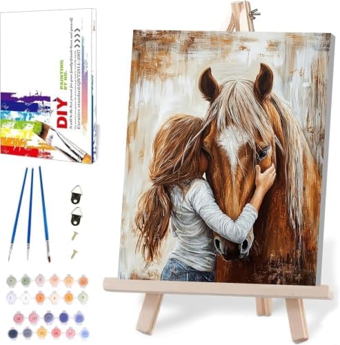 WUDWL Paint by Numbers Kit for Adults Beginner, with Framed by WUDWL