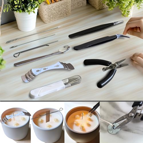 Candle Making Kit for Adults Beginners with Storage Bag, Candle Making Supplies Used for Punching and Inserting Candle Mold Wicks, Candle Making Tools Including Punching Needle with Hook and Large Eye - Image 7