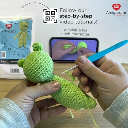 Red Heart Amigurumi Trevor The Frog Kit - Image 3