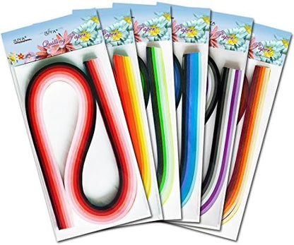 JUYA Multi-Color Quilling Strips Set 720 Strips 36 Colors 54cm 5mm - Image 4