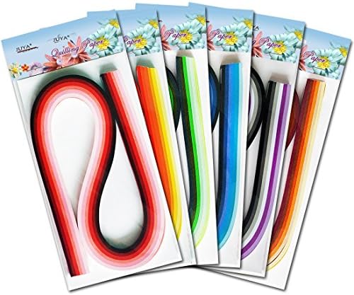 JUYA Multi-Color Quilling Strips Set 720 Strips 36 Colors 54cm 7mm - Image 4