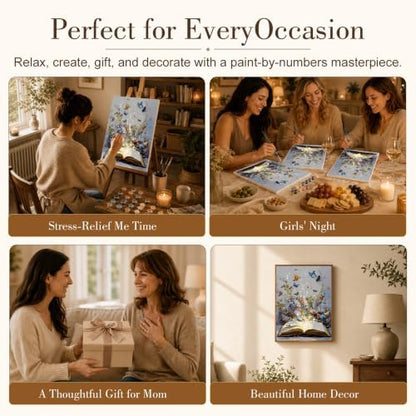 TELMOXA Books Paint by Numbers Kit for Adults, 16x20 in - Image 6