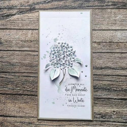 Scrapbooking Die-Cuts, Christmas Metal Cutting Dies for Card Making, Paper Craft Punch Template, Background Embossing Stencils, DIY Album Décor (Hydrangea-7.9x8.7cm) - Image 2