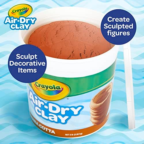 Crayola Air Dry Clay for Kids (5lbs), Reusable Bucket of Terra Cotta Clay for Sculpting, Bulk Arts and Crafts Supplies, Ages 3+ - Image 4