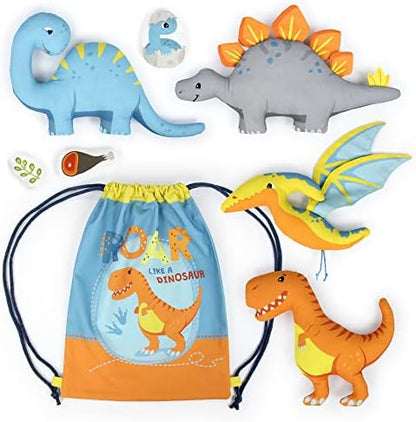 kullaloo Sewing kit for Kids Beginners - DIY Craft for Girls & Boys - Cut & Sew Fabric Panel Dinosaur (Dino Friends) - Image 4