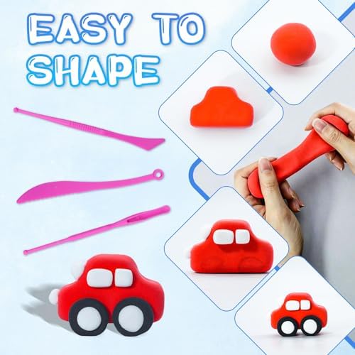 108 PCs Air Dry Clay Kit for Kids Age 3-12 with 9 Sculpting Tools 36 Colors - Image 4