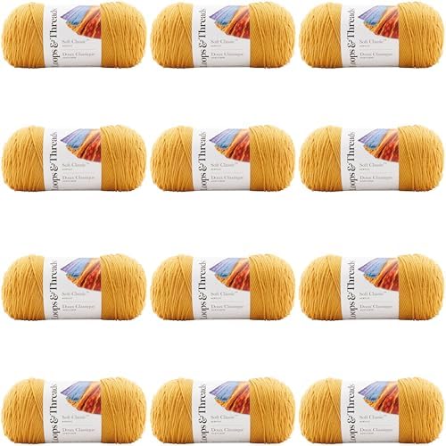 MICHAELS Bulk 12 Pack: Soft Classic™ Solid Yarn by Loops & Threads® by CraftSmart