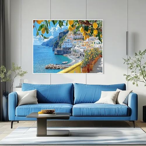 Seaside Scenery Paint by Numbers Kit for Adults,Color By Numbers for Adults - Image 5