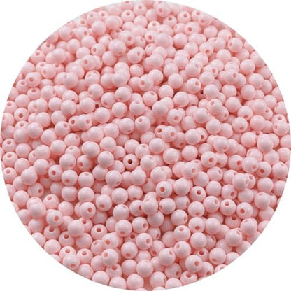 700pcs Acrylic Round Beads for Crafts 6mm Resin Candy Color Spacer Beads with Hole for Jewelry Making Sewing Crafts Decoration Necklaces Bracelets Earrings Supplies(Light Pink) by Unknown