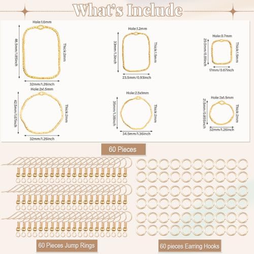 Inbagi 180 Pcs Open Bezels for Resin Jewelry - Image 2