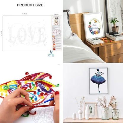 Konsait 20 Pack Paper Quilling Accessories Kit - Quilling Supplies for Adults - DIY Drawing Handcraft - Image 7
