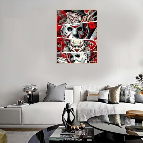 Halloween Stamped Cross Stitch Kits for Beginners Adults - Fear Counted Cross Stitch Kits Needlepoint Cross-Stitch Patterns Dimensions Needlecrafts Embroidery Kits Arts and Crafts 11.8X15.7inch - Image 5