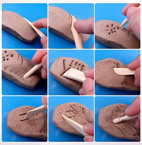 Langqun 41pcs Plastic Polymer Clay Art Tools Set for Kids Adults,Knives Pottery Tools,Ceramic Supplies for Engraving, Embossing, Shaping,Sculpting,Modeling - Image 5