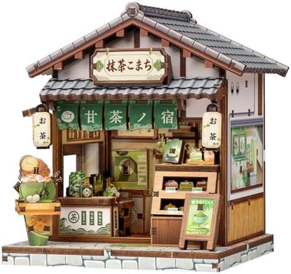 Cutefun DIY Miniature House Kit, 128 Pcs 3D Wooden Puzzle Tiny House by Cutefun