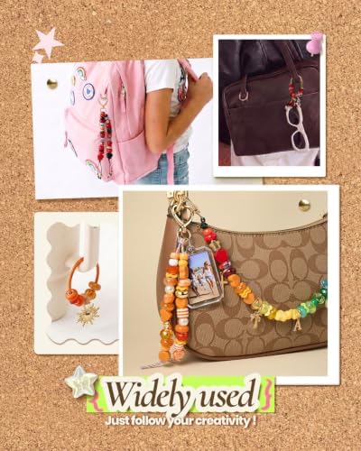 1700 Pcs Keychain Making Kit with Carabiners, Paracord Beads for Keychains - Image 4