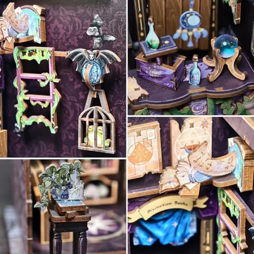 Fsolis Book Nook Kit, DIY Miniature House Kit for Adults - Image 6