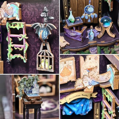 Fsolis Book Nook Kit, DIY Miniature House Kit for Adults - Image 6