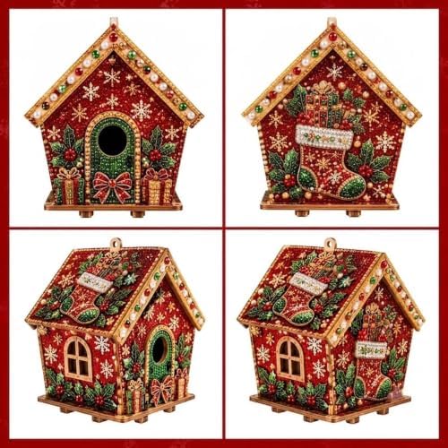 Christmas Diamond Pearl Painting Suncatcher Kit Christmas Ornaments 2026 (Style-A) - Image 3