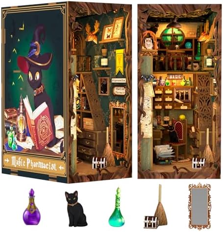 Fsolis Book Nook Kit, Booknook Halloween (Magic Pharmacist) by FsolisDIYDollhouse