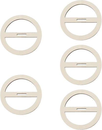 5X Wooden Wick Centering Tool Candle Wick Rack Round Wick Bar Candle Wick Stabilizer for Candle Making Men Women, C