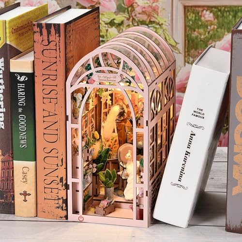 TOYQI Book Nook Kit, DIY Miniature Dollhouse Kit for Adults and Teens - Image 5