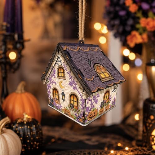 FRANDEK DIY Wooden House Diamond Art Painting Kit for Adults Home - Image 5