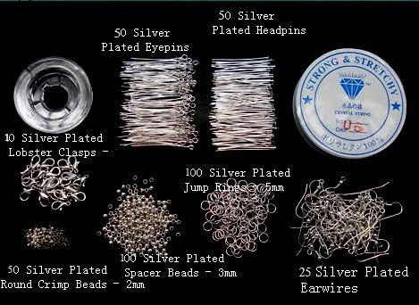 Adults Deluxe Jewelry Making Beads Mix Pliers Findings Starter Kit Gift Set - Image 6