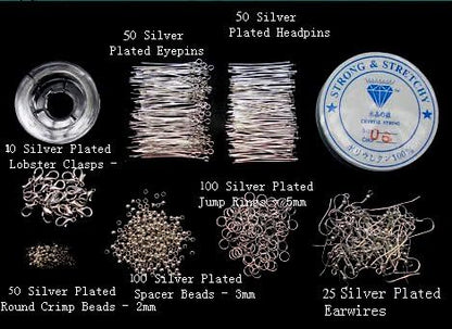 Adults Deluxe Jewelry Making Beads Mix Pliers Findings Starter Kit Gift Set - Image 6