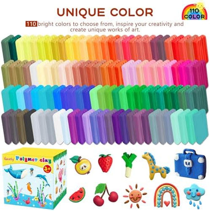 IGaiety Polymer Clay Kit for Kids, 110 Colors Oven Bake Clay - Image 2
