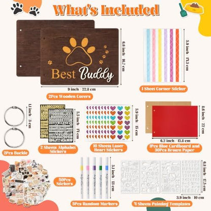 CY2SIDE DIY Pet Photo Album Scrapbook Craft Kit for Dog Lovers & Pet Parent - Image 2