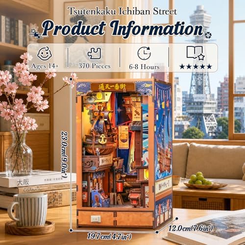 CUTEBEE Book Nook Kit - Dollhouse Booknook DIY Miniature House for Adults - Image 2