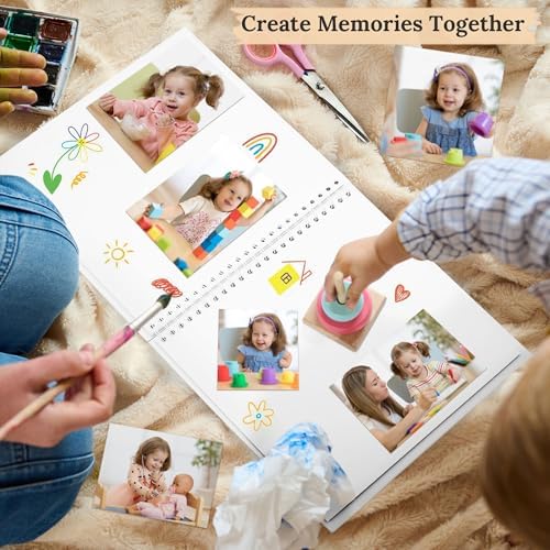 Scrapbook Photo Album 12"x12" 50 Sheets 100 Pages Hardcover Kraft Paper - Image 3
