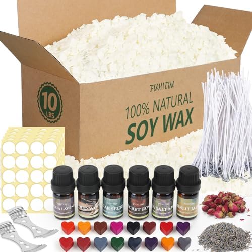FUHITIM Soy Candle Wax Kit for Candle Making 10 lbs Bag by FUHITIM