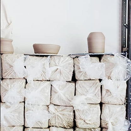 Deouss Mid High Fire White Stoneware Clay for Pottery; Cone 5-7;Ideal for Wheel Throwing,Hand Building,Sculpting;Great for All Skill Levels;Whiteware Pottery Clay Fires White;50 lbs - Image 5