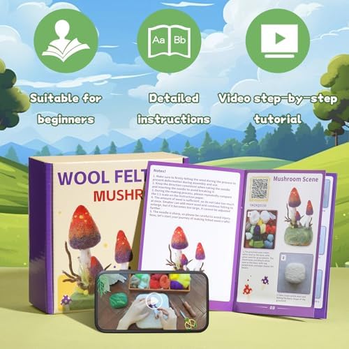 Yizzvb Needle Felting Kit, Beginners Wool Felt Kits Felting Supplies - Image 4