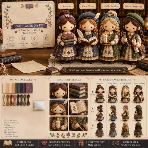 DNKZWUPUP Patchwork DIY Kit Series for Beginner Sewing Craft Kit Home Decor - Image 7