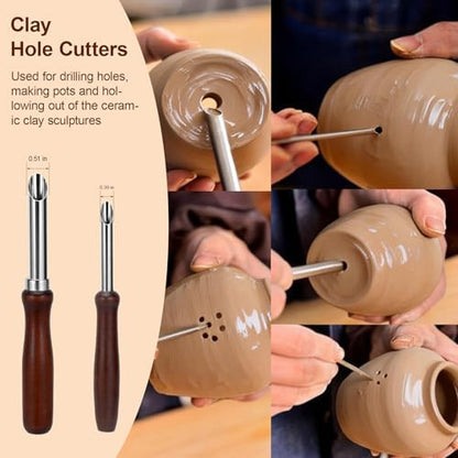 Clay Tools Clay Sculpting Kit Modeling Carving Tools Set for Pottery Clay - Image 3