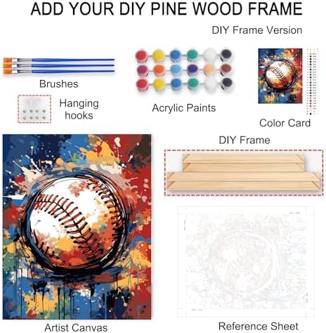 DIY Paint by Number for Adults African American Expression Painting Acrylic Paint African Black Girl DIY Digital Oil Painting Kits Child and Cat Canvas Wall Art Living Room Decor 16x20 Inch（DlY Frame - Image 6