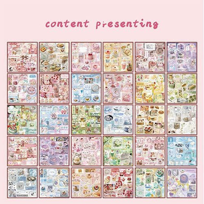 650+ Pcs Japanese Sticker Book- Aesthetic Cute Y2K Retro Sticker Book - Japanese Stationery Stickers for Scrapbooking, Journals, Planners, Water Bottles & Junk Journal Supplies - Image 5