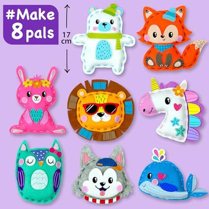 EZCRA Unicorn Sewing Kit for Kids Ages 4-8 - 8 Beginner Projects - Image 2