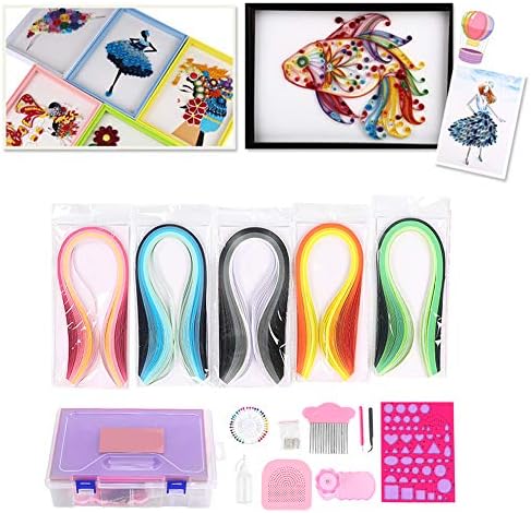 Adfaga Premium Quilling Tool Kit 15PCS Complete Paper Quilling Supplies Set with Template Board Pen Needles for DIY Craft Projects Adults Beginners - Image 3