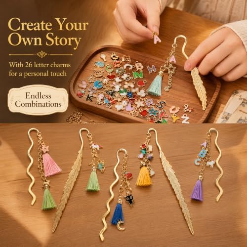 Kupor 350Pcs DIY Bookmark Kit for Beginners, Gift Cards & Bags, Storage Box - Image 2