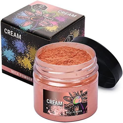 Cream Mica Powder for Resin Coloring 2 oz - Pigment Powder for Nails by ALEXES