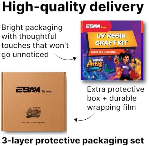 ESAM Group UV Resin Jewelry Making Kit for Kids, Teens & Beginners - Image 5