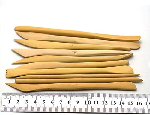 COMIART 10pcs Wooden Polymer Clay Pottery Play Dough Modeling Tools - Image 5