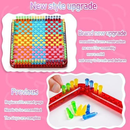 CCTVRTV Weaving Loom Kit Toys for Kids and Adults, DIY Arts and Crafts - Image 2