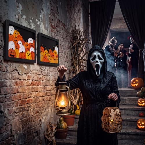 Weysat 4 Pcs Large Wood Halloween Frames - Image 5