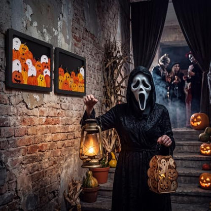 Weysat 4 Pcs Large Wood Halloween Frames - Image 5