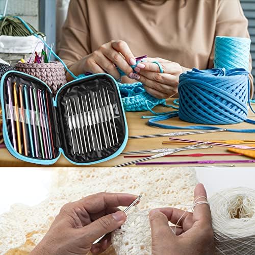 IMZAY 54 Pcs Crochet Hooks Set 0.6–6.5mm Ergonomic Crochet Needles Set - Image 4